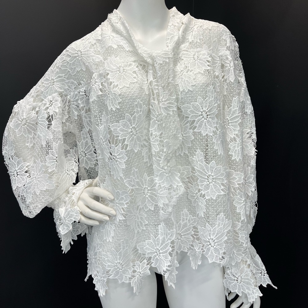 White lace top.